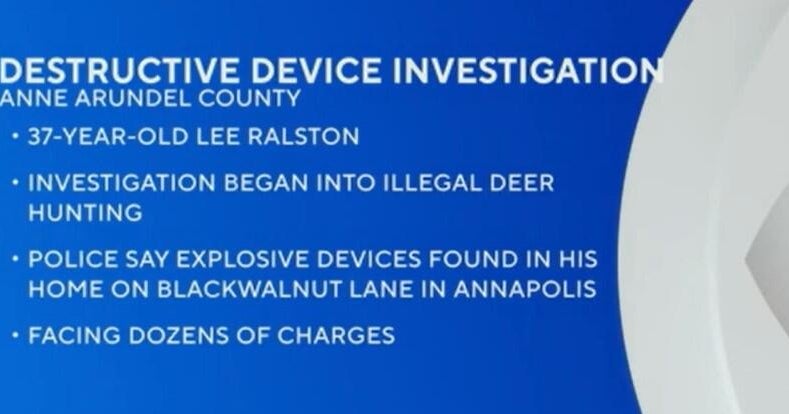 Anne Arundel County man accused of making destructive devices - CBS ...