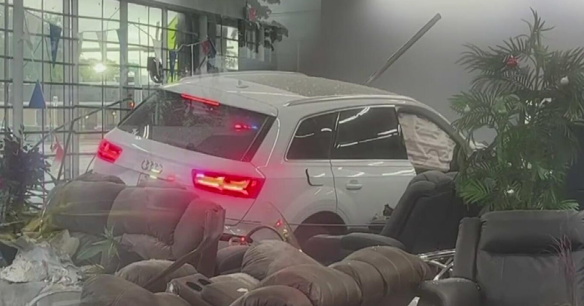Child injured when SUV crashes into North Miami furniture store