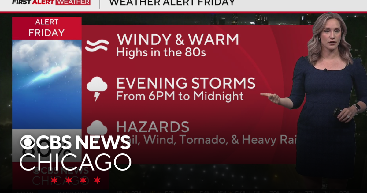 Storm threats ahead Friday night in Chicago - CBS Chicago