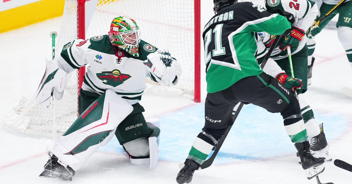Wild rookie goalie Jesper Wallstedt stands out winning his NHL playoffs debut over the Stars