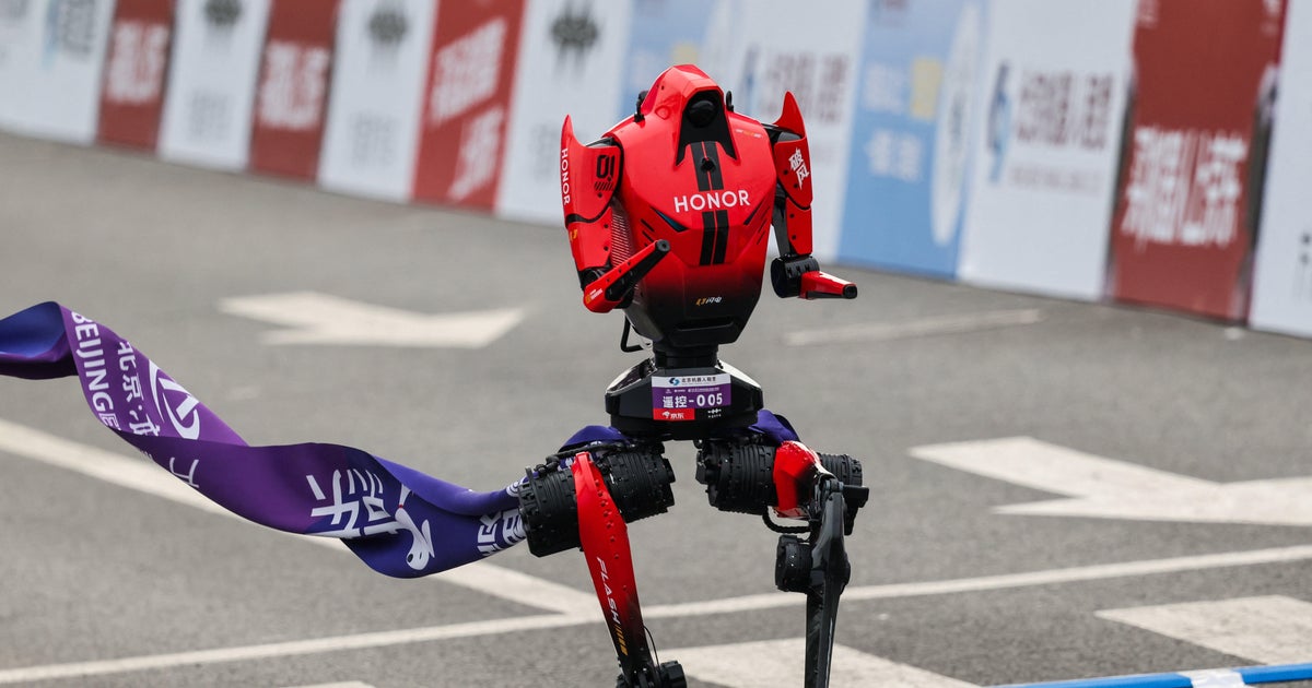Humanoid robot beats human half-marathon world record in Beijing