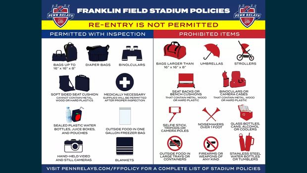 Franklin Field Stadium policy 