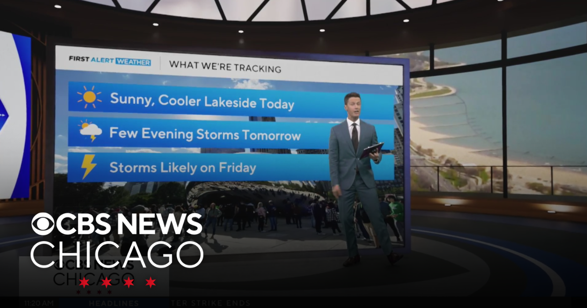 A few evening storms on Tuesday in Chicago - CBS Chicago
