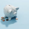 A broken piggy bank 