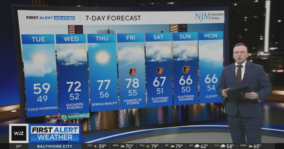 Cold start on Tuesday, but temps warm near 60 in Maryland - CBS Baltimore