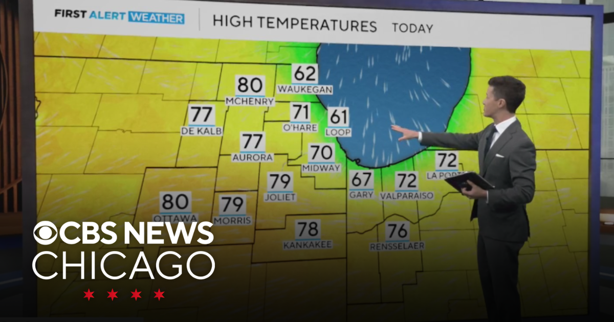 Highs near 70 on Wednesday - CBS Chicago