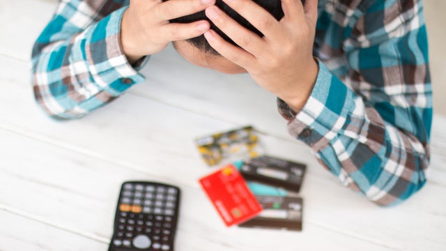 Businesses stress with credit cards. 