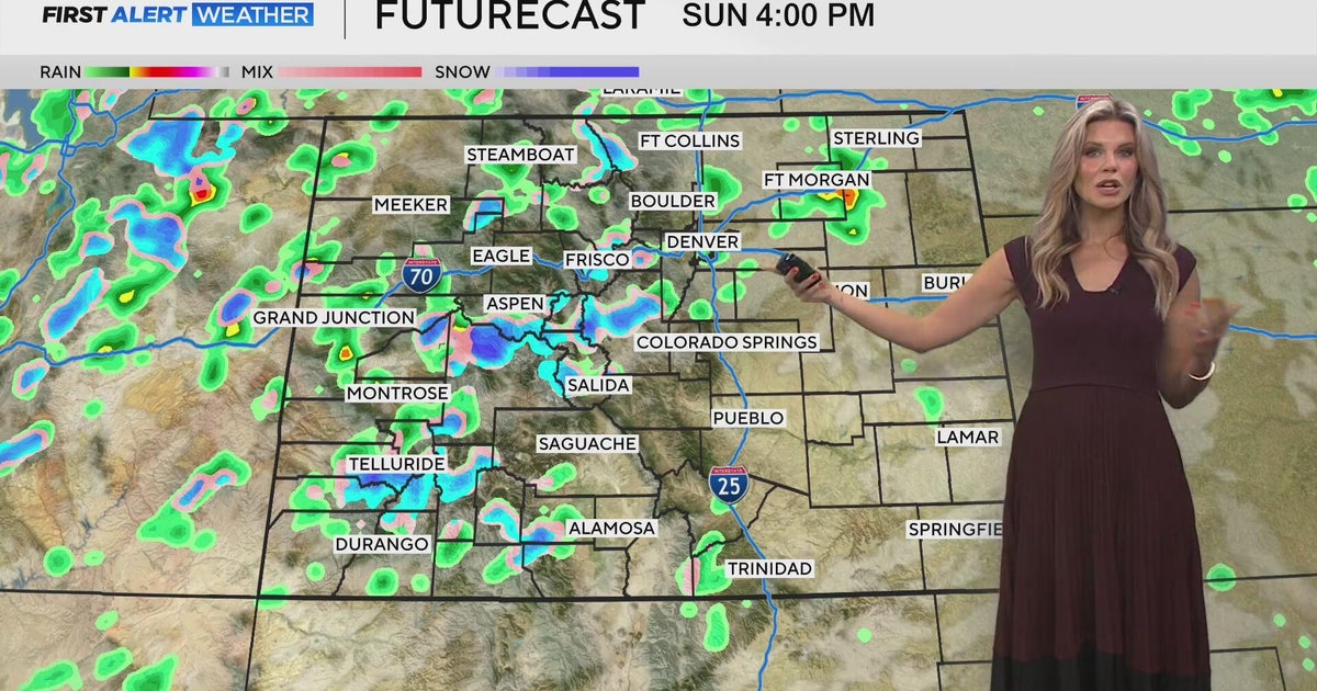 Unsettled pattern and cooler temperatures for Denver - CBS Colorado