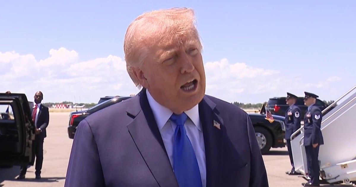 Trump speaks with reporters after canceling Witkoff, Kushner's trip to Pakistan for talks with Iran