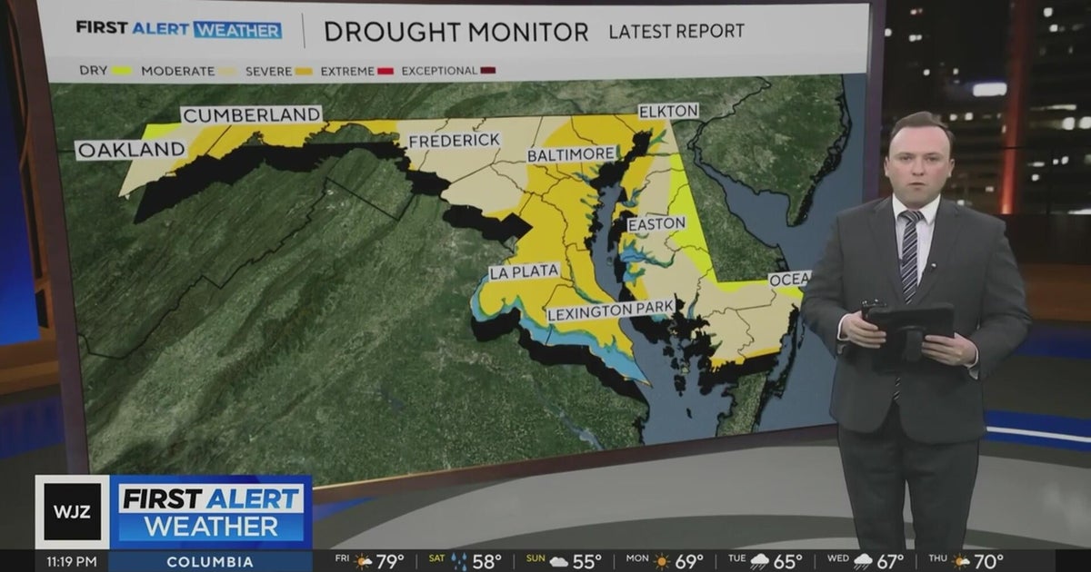 Most of Maryland under drought conditions due to dry weather - CBS ...