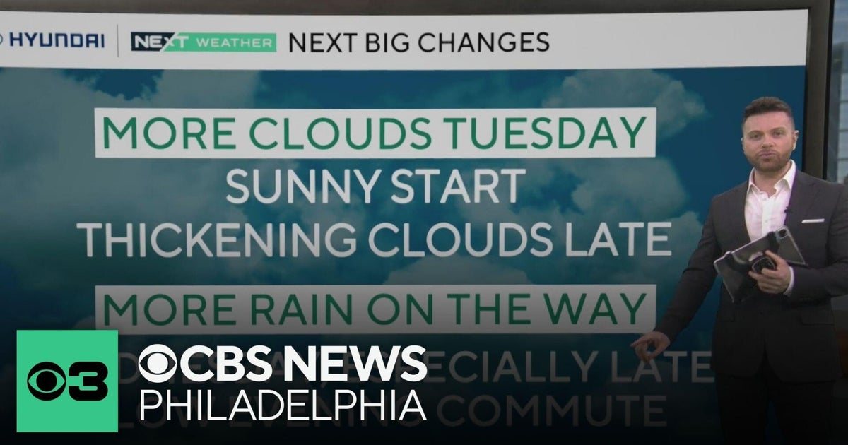 Seasonable Monday night in Philadelphia region, more rain on the way ...