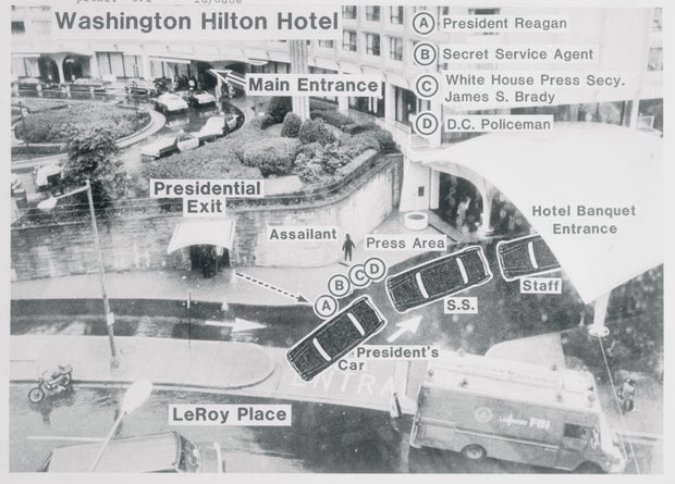 Diagram Depicting Assassination Attempt 