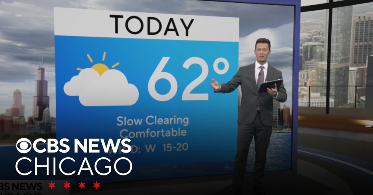 Highs in the low 60s on Tuesday - CBS Chicago