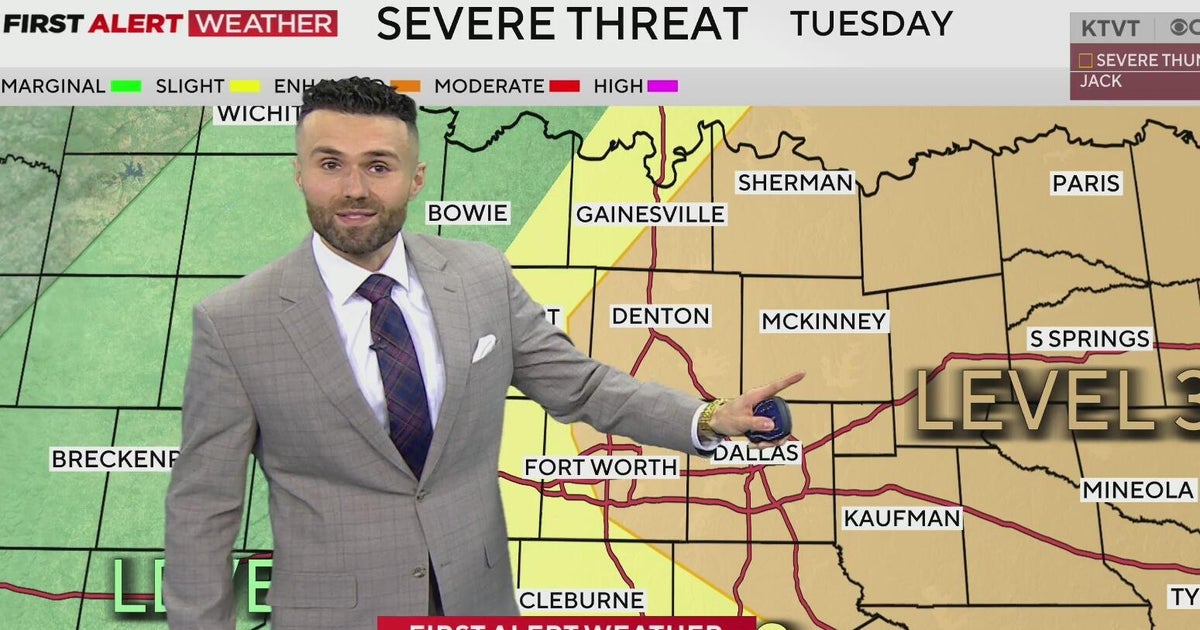 Large hail, damaging winds threaten North Texas as severe storm chances ...