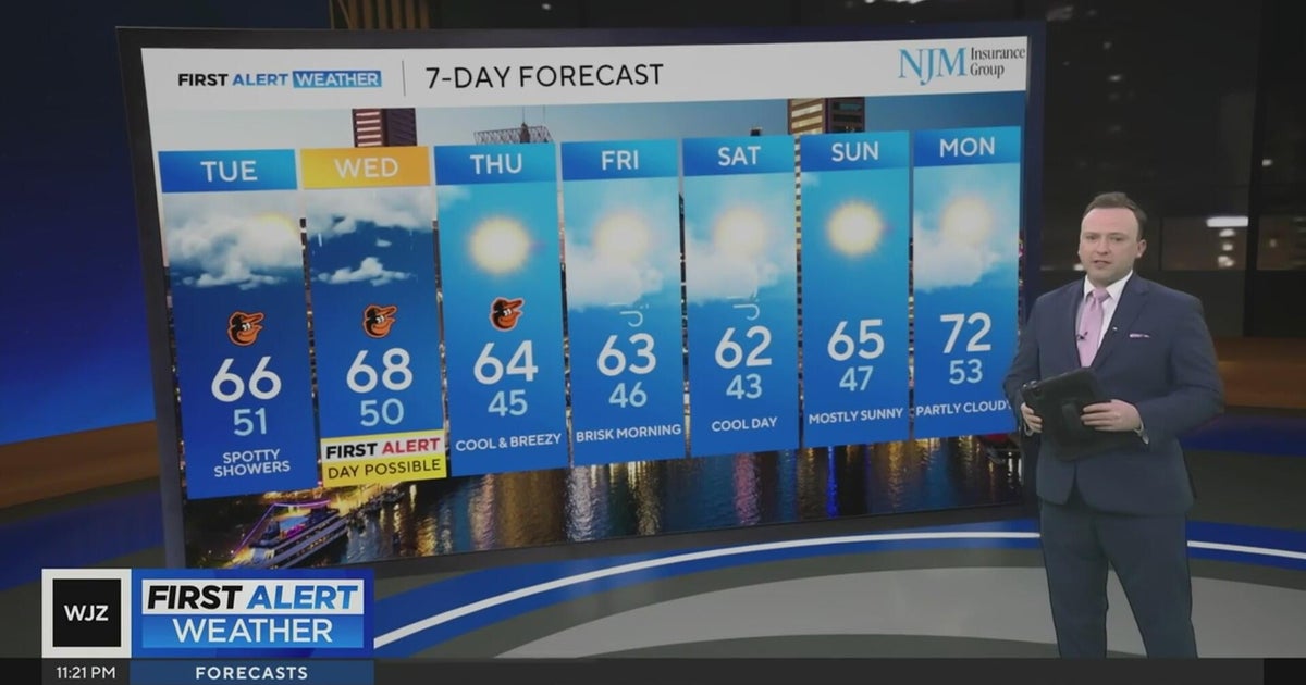 Rain threat to impact Maryland this week - CBS Baltimore