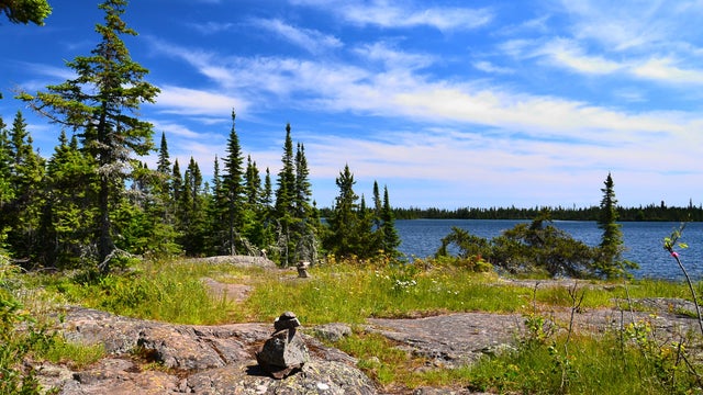 Isle Royale hiking path 