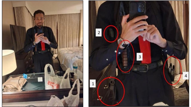 Court sketch of Cole Tomas Allen's arraignment 