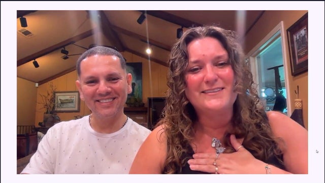 Screenshot from Carlos and Angela Della Valle's virtual press conference 