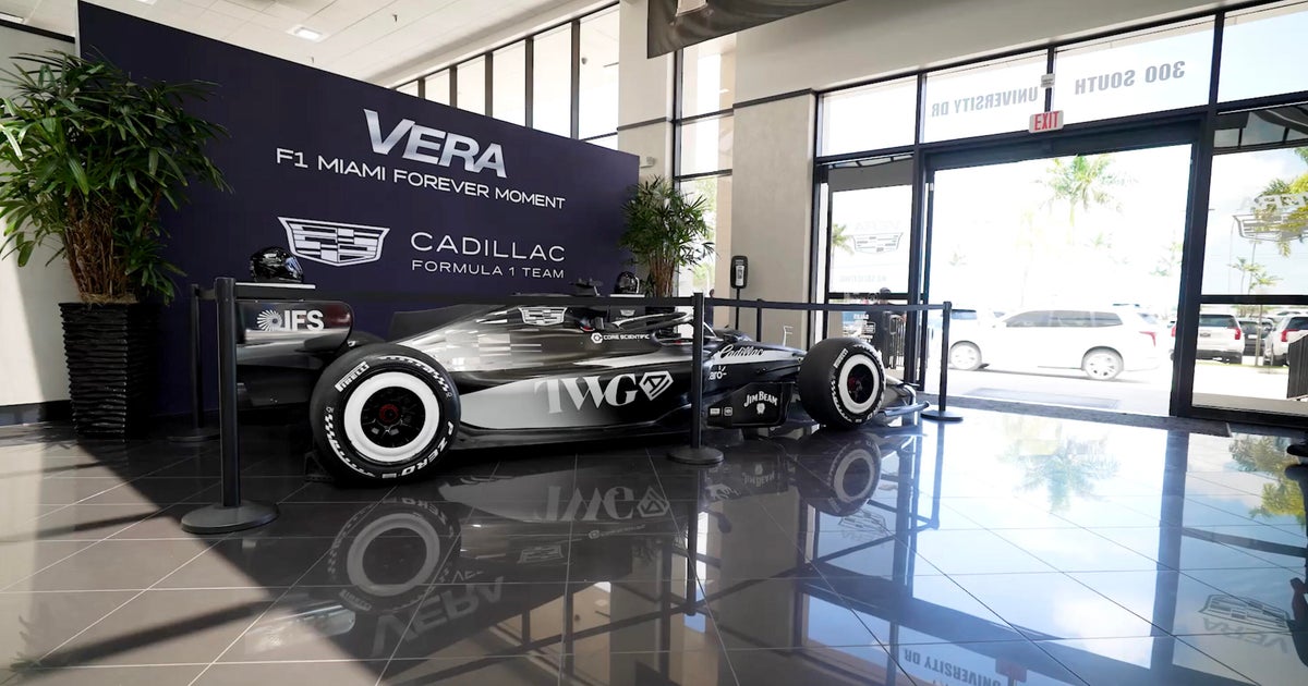 Cadillac’s special F1 car livery displayed ahead of Miami Grand Prix this weekend