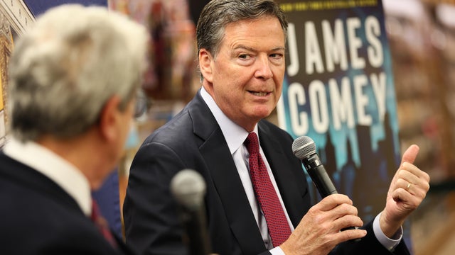 James Comey Promotes His New Book FDR Drive At Barnes And Nobles In New York 