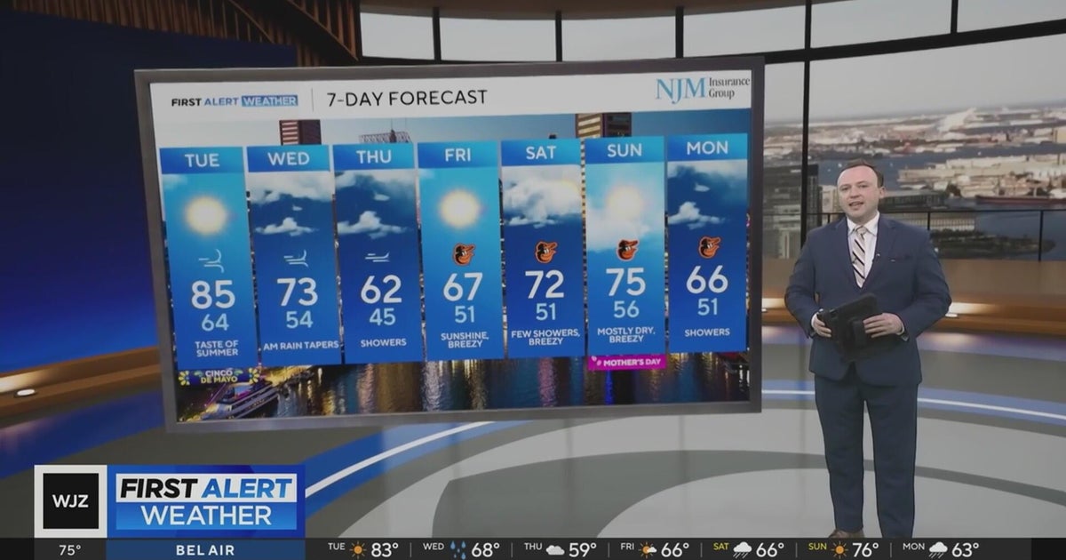 Temperatures warm up on Tuesday in Maryland - CBS Baltimore