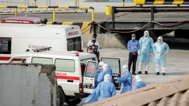 Health personnel returning from the cruise ship MV Hondius 