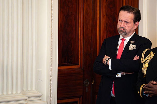 Sebastian Gorka, deputy assistant to the President and senior director for counterterrorism, at the White House on Monday, Feb. 23, 2026.