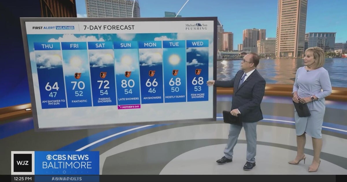 Showers, sunny weather in store for Mother's Day weekend in Maryland ...