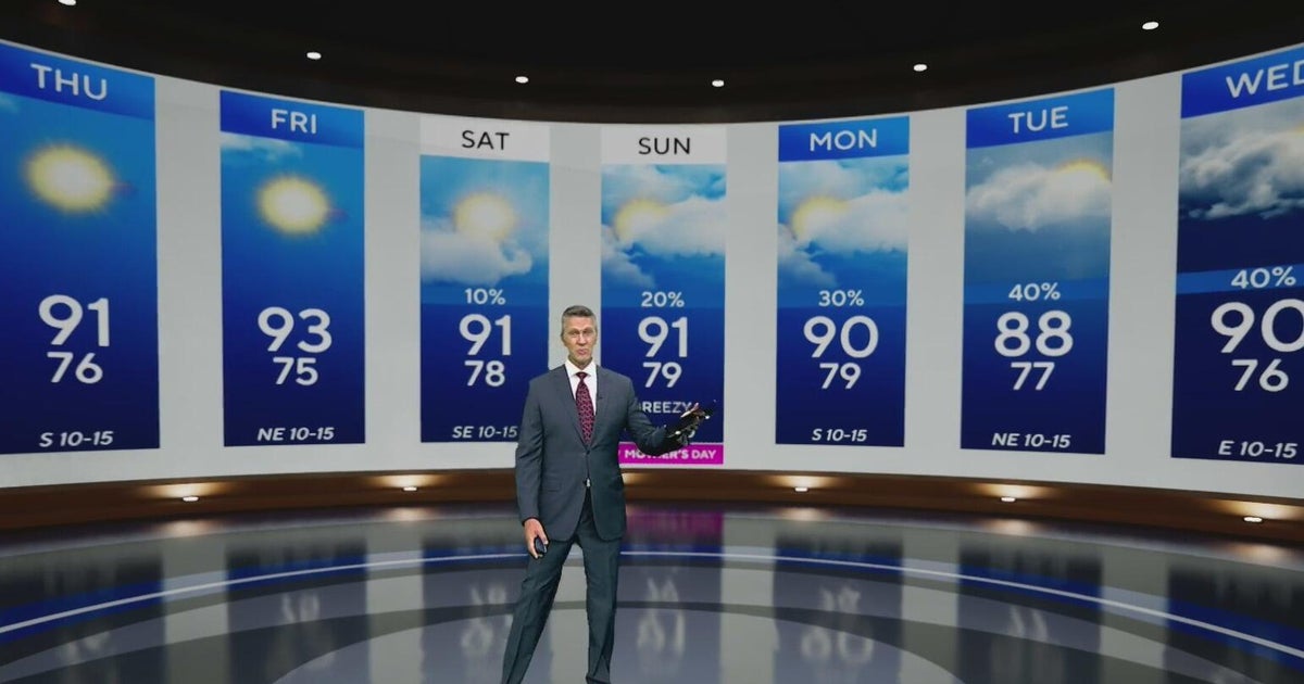 Temperatures set to rise in South Florida for the next couple of days before storms come close by