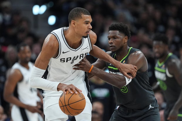 Timberwolves Spurs Basketball 