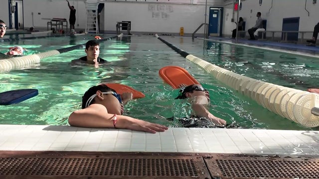 Children in swimming pool 
