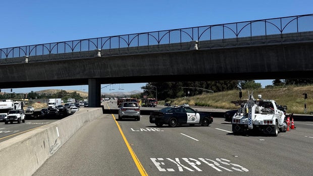 Livermore Interstate Highway 580 blocked