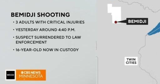3 in critical condition, teen in custody after Bemidji shooting, police ...