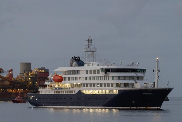 Cruise Ship MV Hondius Docks In Tenerife 