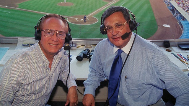 Baseball Announcers Rene Cardenas And Jaime Jarrin 