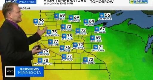5 p.m. Minnesota forecast from May 12, 2026 | NEXT Weather - CBS Minnesota