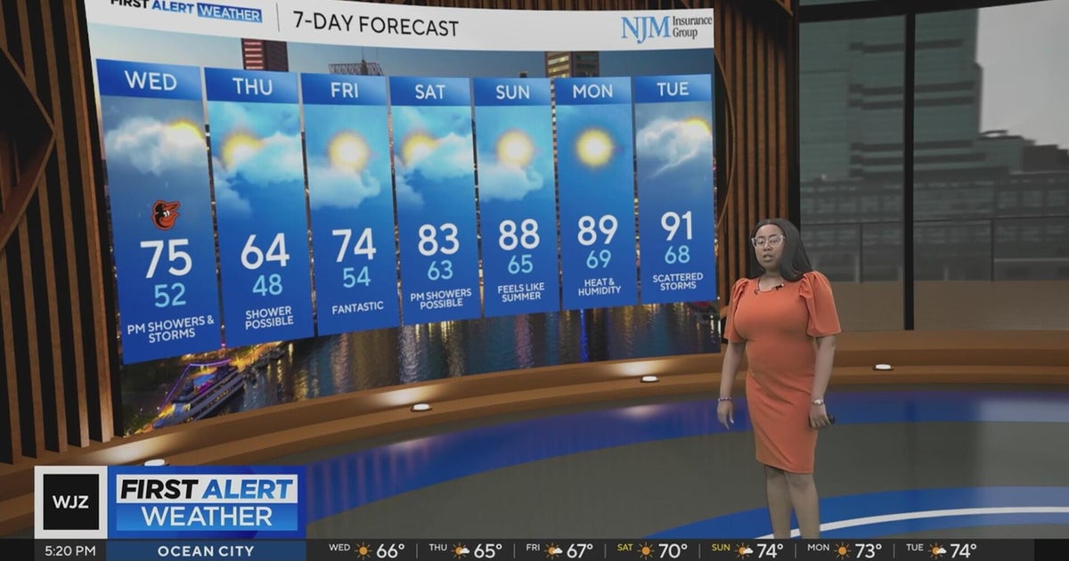 Rain and storm possibilities Wednesday in Maryland - CBS Baltimore