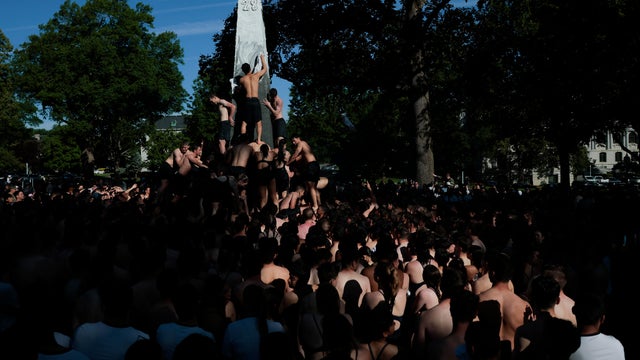 Naval Academy Freshmen Participate In Annual Herndon Monument Climb 