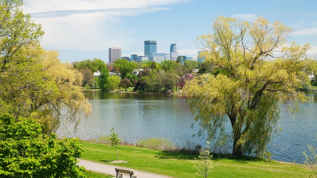 Springtime view in Minneapolis, Minnesota. 