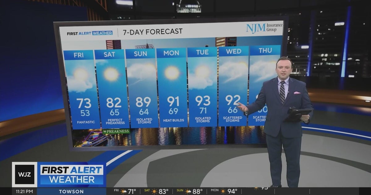 Warming trend in Maryland starts on Friday - CBS Baltimore