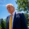 President Trump Departs White House For China 