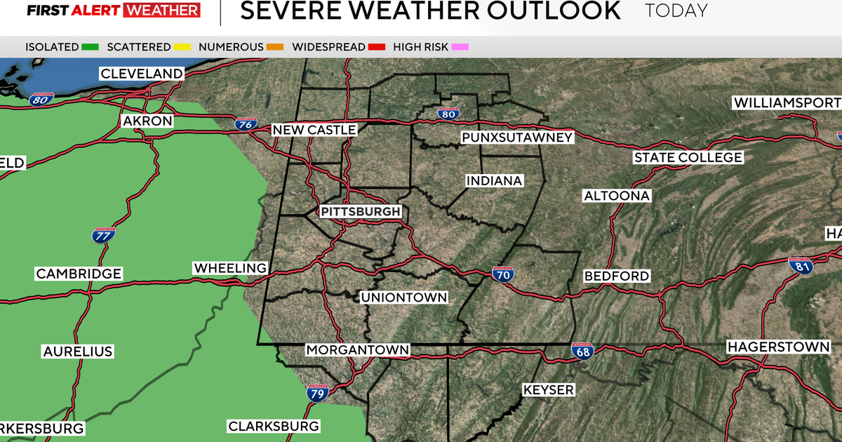 Pittsburgh's temperatures climb into the high 70s on Saturday, severe weather possible