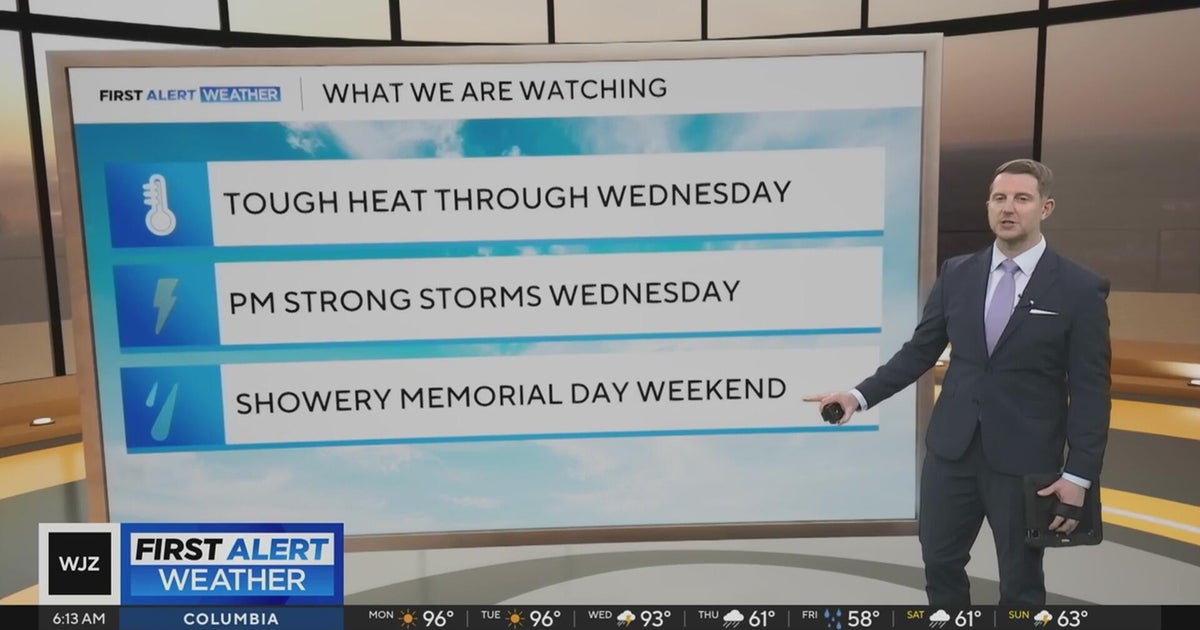 Tough heat in Maryland through Wednesday - CBS Baltimore