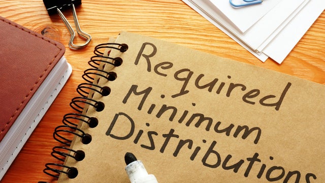 Required minimum distributions RMD phrase on the page. 