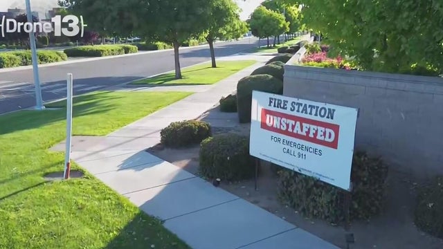a sign that reads fire station unstaffed 