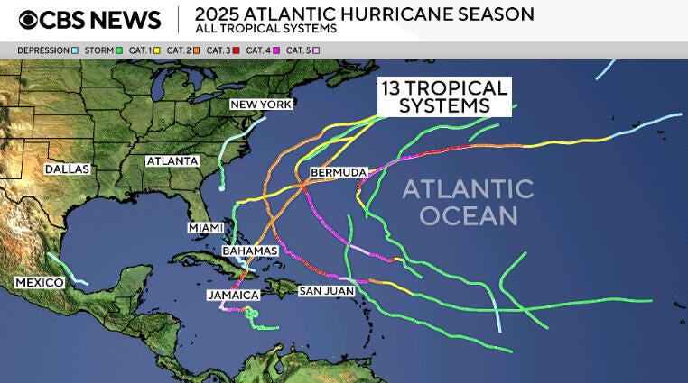 NOAA's 2026 Atlantic hurricane season forecast predicts a below-average ...