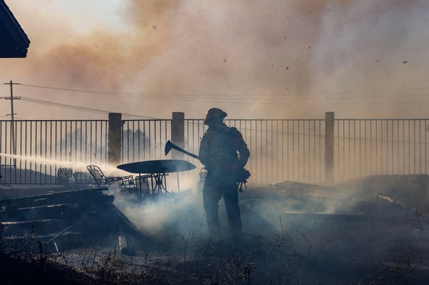 Bain fire in Jurupa Valley, CA.