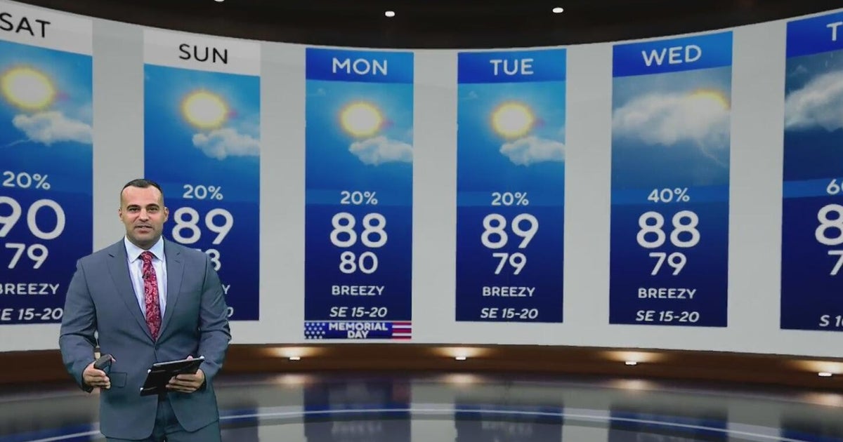 South Florida weather set to be dry for Memorial Day weekend - CBS Miami