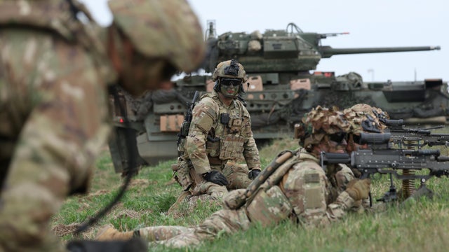 U.S. Army Stryker Brigade Participates In Saber Strike 26 NATO Military Exercises 