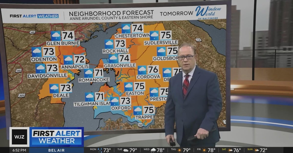 More rain into Memorial Day in Maryland - CBS Baltimore